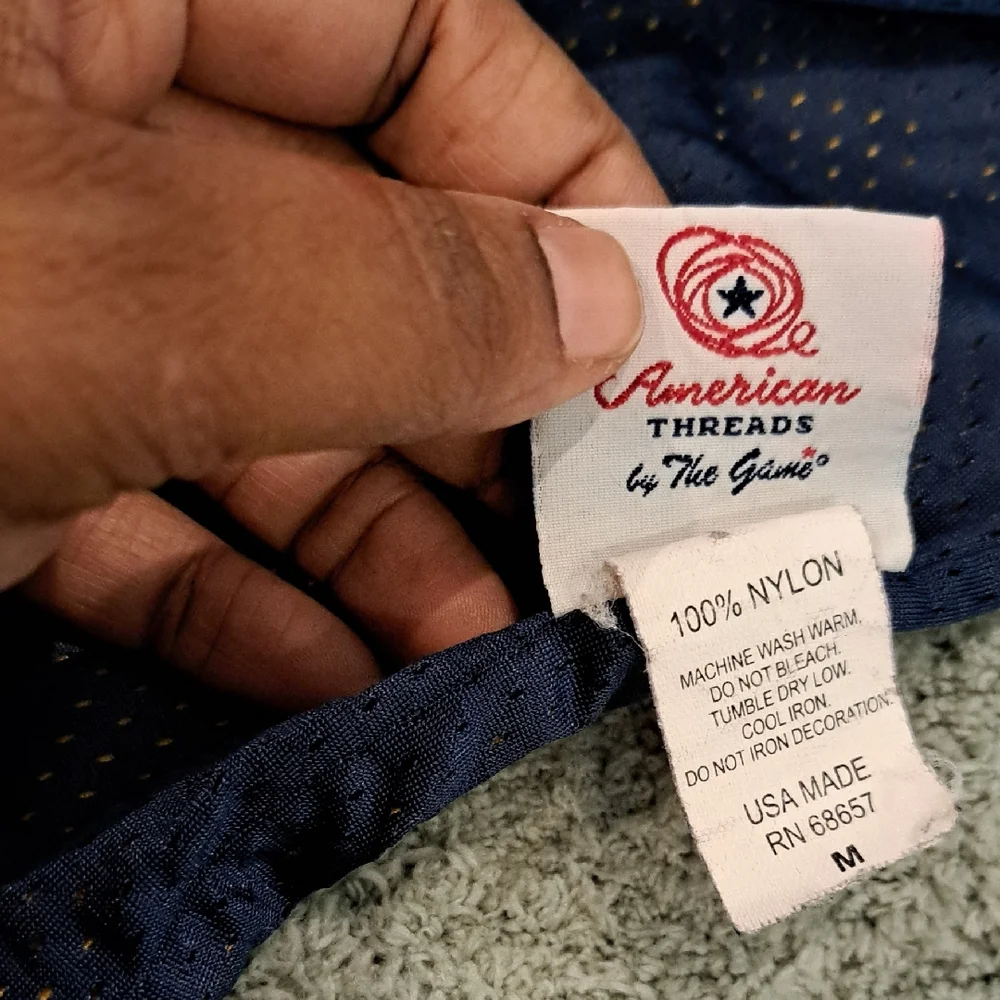 American Threads Vintage Navy Jersey Reversible - Picture 3 of 12